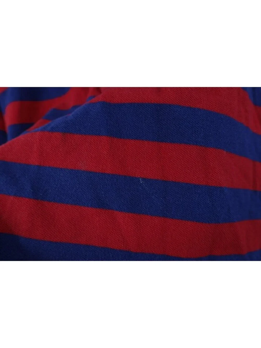 Vintage 90s Ralph Lauren Mens 2XL Distressed Striped Color Block Golf Polo Shirt